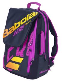 Mugursoma Babolat Pure Aero Rafa, melna krās./oranža krās./violeta krās., 32 l