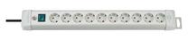 Buitinis ilgintuvas Brennenstuhl PREMIUM, 3 x 1,5 mm², 3 m, 10 lizdų, su jungikliu, pilka sp.