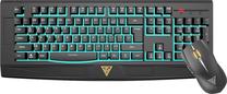 Laidinis klaviatūros ir pelės komplektas Gamdias GKC6001, EN, juoda sp.