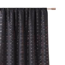 Naktinė užuolaida Room99 Glammy, aukso sp./tamsiai pilka sp., 140 cm x 260 cm