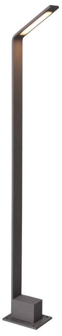 Brīvi stāvošs āra gaismeklis AZzardo Agape 80 AZ3483, 6W, LED, IP54, tumši pelēka krās., 15 cm x 80.5 cm