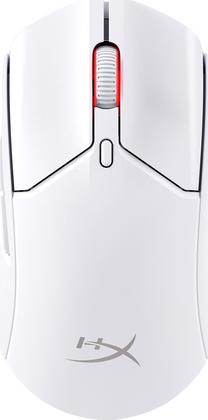 Bezvadu spēļu pele HyperX Pulsefire Haste 2 6N0A9AA, balta krās.