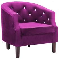 Krėslas VLX Velvet 247010, violetinė sp., 64 cm x 65 cm x 65 cm
