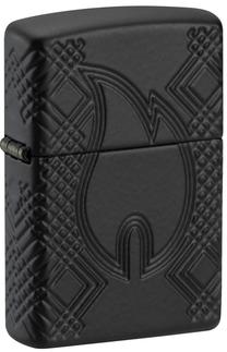 Žiebtuvėlis Zippo 46775 Armor® Zippo Flame Design, juoda sp.