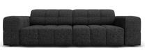 Sofa Micadoni Home Jennifer MIC_3S_140_F1_JENNIFER7, juoda sp., 204 x 102 cm x 70 cm