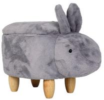 Pufas Rabbit Kryzs, pilka sp., 63 cm x 34 cm x 38 cm