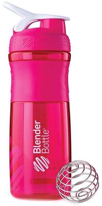 Sporta pudeles un šeikeri BlenderBottle, rozā krās., plastmasa, 0.82 l