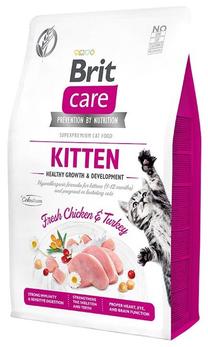 Sausā kaķu barība Brit Care Healthy Growth & Development Kitten, vistas gaļa/tītara gaļa, 2 kg