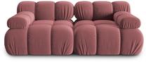 Modulinė sofa Micadoni Home Bellis 2 Seats, rožinė sp., 188 x 94 cm x 63 cm
