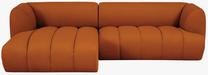 Modulinė sofa Micadoni Harry Velvet, oranžinė sp., kairinė, 260 x 160 cm x 72 cm