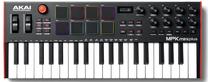 MIDI klaviatūra AKAI MPK Mini Plus, juoda sp./raudona sp.