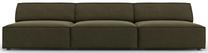 Sofa Micadoni Home Jodie Open 3 Seats, žalia sp., 240 x 102 cm x 70 cm