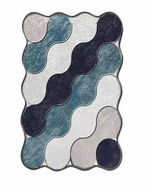 Vonios grindų kilimėlis Foutastic Circle 359CHL2572, mėlyna sp./įvairių spalvų, 70 cm x 120 cm