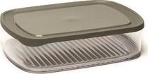 Konteiners pārtikai, sieram Amuse, 1.7 l, 23.2 cm x 16.4 cm, caurspīdīga krās./brūna krās.