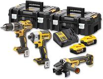 Akumulatora instrumentu komplekts ar bateriju Dewalt DCK384P2T-QW, 5 Ah, 3 gab.