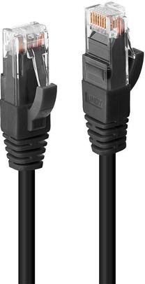 Сетевой кабель Lindy RJ-45, RJ-45, 0.5 м, черный цв.