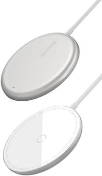 Belaidis įkroviklis Baseus WXJK-F02 For Apple 12 series, Qi Wireless, balta sp., 15 W