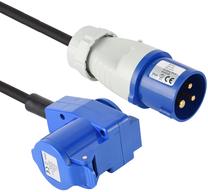 Buitinis ilgintuvas Electraline, 3 x 1,5 mm², 10 m, IP44, 1 lizdo, juoda sp.