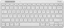 Bezvadu spēļu tastatūra Trust Lyra, Angļu (US), balta krās.