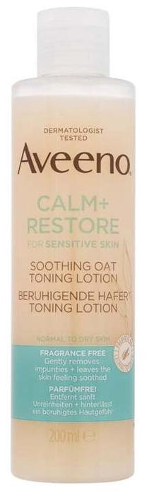 Veido losjonas Aveeno Calm+ Restore Soothing Oat Toning, 200.0 ml