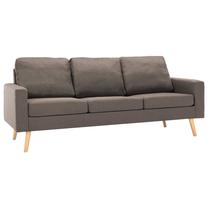 Sofa VLX 3-Seater 288721, ruda sp./pilka sp., 76 x 184 cm x 82.5 cm