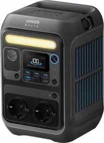 Pārnēsājama spēkstacija Anker SOLIX C300X, 12 - 600 W, melna krās.