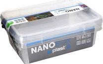 Toiduainekarbi komplekt Orplast NanoBox, 1.15 l, 19.5 cm x 15 cm, läbipaistev v., 2 tk