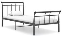 Lova viengulė VLX Metal 325030, 90 x 200 cm, juoda sp., be čiužinio, su grotelėmis