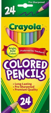 Spalvoti pieštukai Crayola, 24 vnt.
