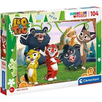 Dėlionė Clementoni Leo and Tig 27544, 48.5 cm x 33.5 cm, 104 vnt., įvairių spalvų