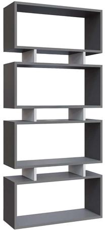 Pastatoma lentyna Kalune Design Langdon 935CMN1216, antracito sp./balta sp., 161 cm x 25 cm x 72 cm
