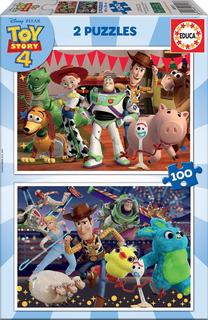Dėlionė 2in1 Educa Toy Story 4 11ED18107, 28 cm x 40 cm, 200 vnt., įvairių spalvų