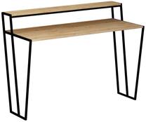 Rašomasis stalas Kalune Design Pal 855DTE3839, 50 cm x 123 cm, 91.5 cm, ruda sp./juoda sp.