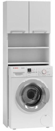 Spintelė virš skalbimo mašinos Pralka Pola Biel, balta, 30 cm x 64 cm x 183 cm