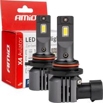 Automobilio lemputė AMiO X4 Aviator Canbus 03767, led, balta sp./juoda sp., 12 V