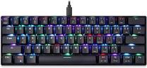 Vadu spēļu tastatūra Motospeed CK61 RGB Red, EN, melna krās.
