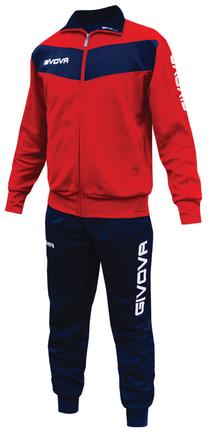 Sporta kostīms, vīriešiem Givova Visa, zila krās./balta krās./sarkana krās., m