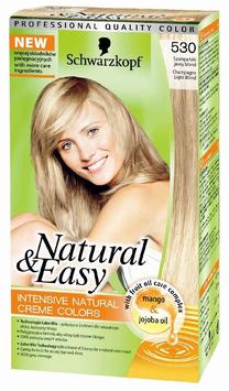 Matu krāsa Schwarzkopf Natural & Easy, champagne light blond krās., Champagne Light Blond 530
