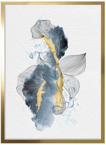 Фотокартина Navy Linear Flowers II, 50 см x 70 см