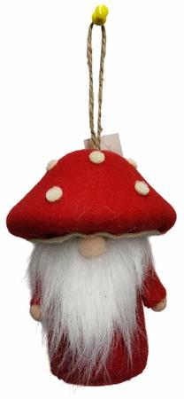 Kalėdinė dekoracija, "Nykštukas" Christmas Touch, 11.5 cm, raudona sp.