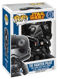 Rotaļlietu figūriņa Funko Star Wars Tie Fighter Pilot 51, 9 cm, melna krās.