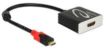 Adapteris Delock USB C male, HDMI-A 19 pin female, 0.2 m, melna krās.