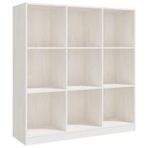 Spintelė VLX Solid Pine Wood 809973, balta sp., 33.5 cm x 104 cm x 110 cm
