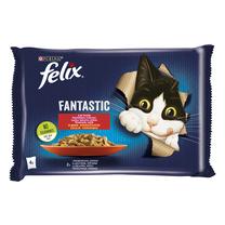 Mitrā kaķu barība Felix Fantastic, 0.085 kg x 4 gab.
