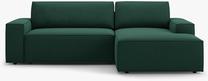 Kampinė sofa - lova Micadoni Jodie MIC_RCF_78_F1_JODIE2, žalia sp., dešininė, 246 x 151 cm x 86 cm