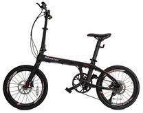 Velosipēds salokāms Beaster BS127B, 20 ", 20" rāmis, melna krās.