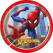 Vienkartinės lėkštės Procos Spiderman Crime Fighter 480910, Ø 20 cm, 20 cm, 8 vnt.