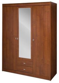 Spinta Szynaka Meble Dover 23, vyšnios sp., 149 cm x 61 cm x 194 cm, su veidrodžiu