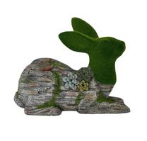 Sodo dekoracija "Zuikis" Garden Center 2259-41.5, 41.5 cm x 17.5 cm x 34 cm, žalia sp./pilka sp.
