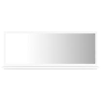 Spogulis VLX 804580, stiprināms, 90 cm x 37 cm, balta krās.